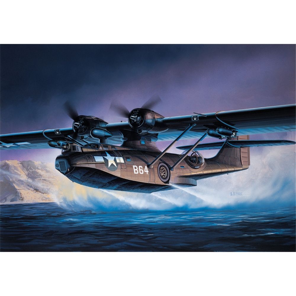 Academy 12487 PBY-5A “Black Cat” Catalina 1:72 Scale Plastic Model Kit