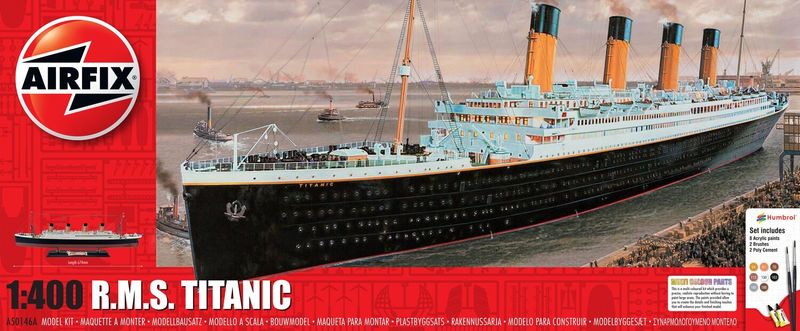 Airfix A50146A RMS Titanic Gift Set 1:400 Scale Plastic Model Kit