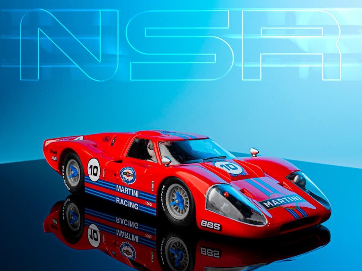 NSR 0410SW Ford GT MkIV No.10 Martini Racing Red Slot Car