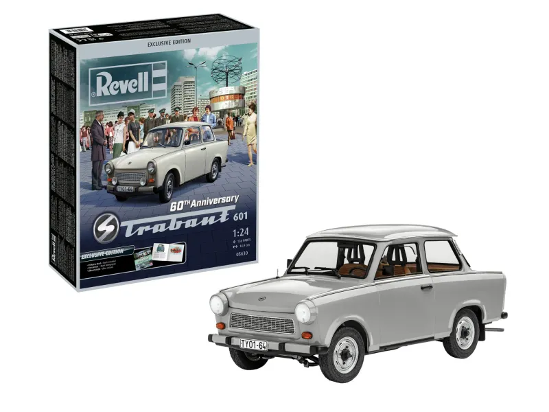 Revell 05630 60th Anniversary Trabant 601 "Exclusive Edition" 1:24 Scale Plastic Model Kit