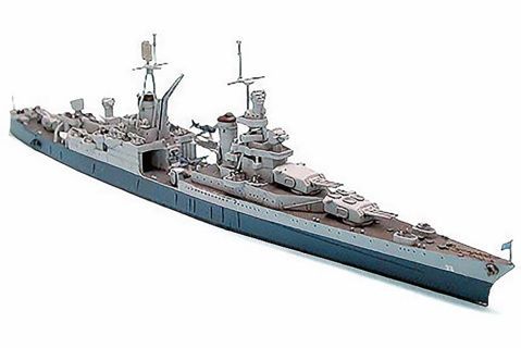 Tamiya 31804 U.S. Navy CA-35 Indianapolis 1:700 Scale Plastic Model Kit