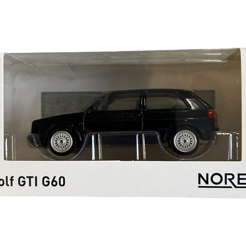 Coche En Miniatura Norev Volkswagen Golf II GTI G60 - Escala 1:43, Color Negro, Modelo 1990