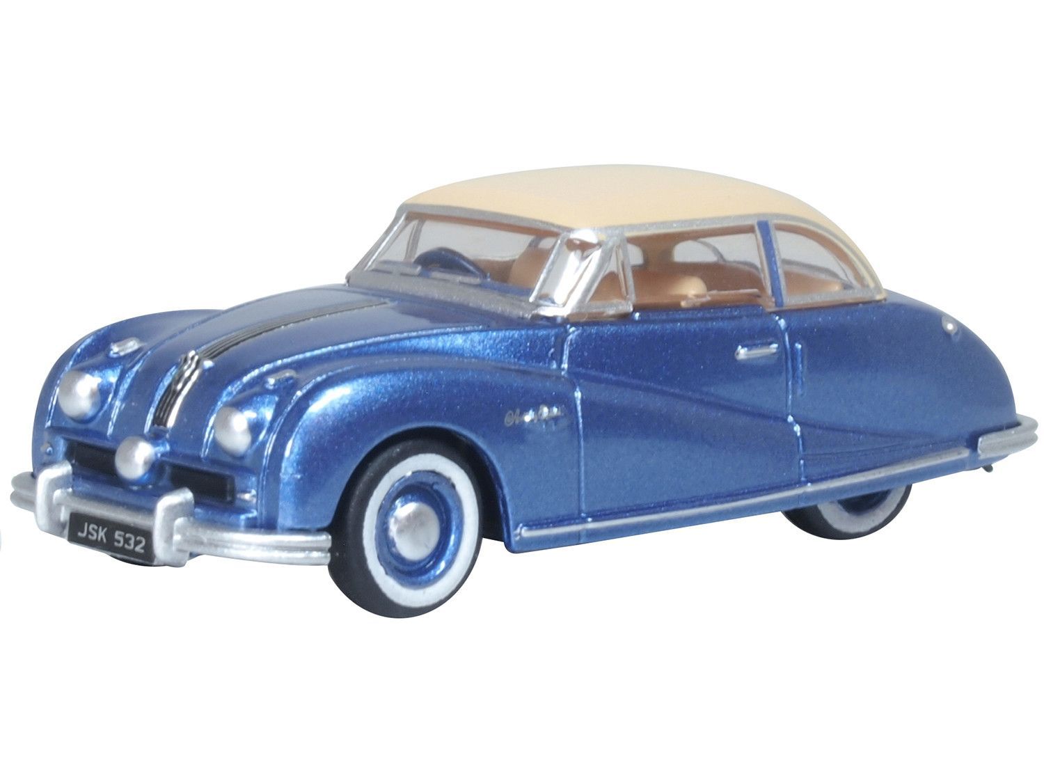 Oxford Diecast Austin Atlantic Coupe Blue/Ivory (76ATL006) 1:76 (OO) Scale Model