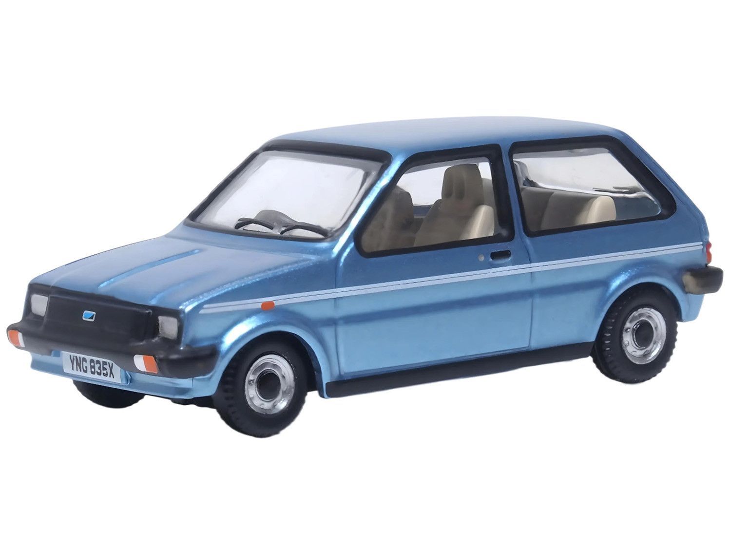 Oxford Diecast Austin Mini Metro Denim Blue Metallic (76MET002) 1:76 (OO) Scale Model