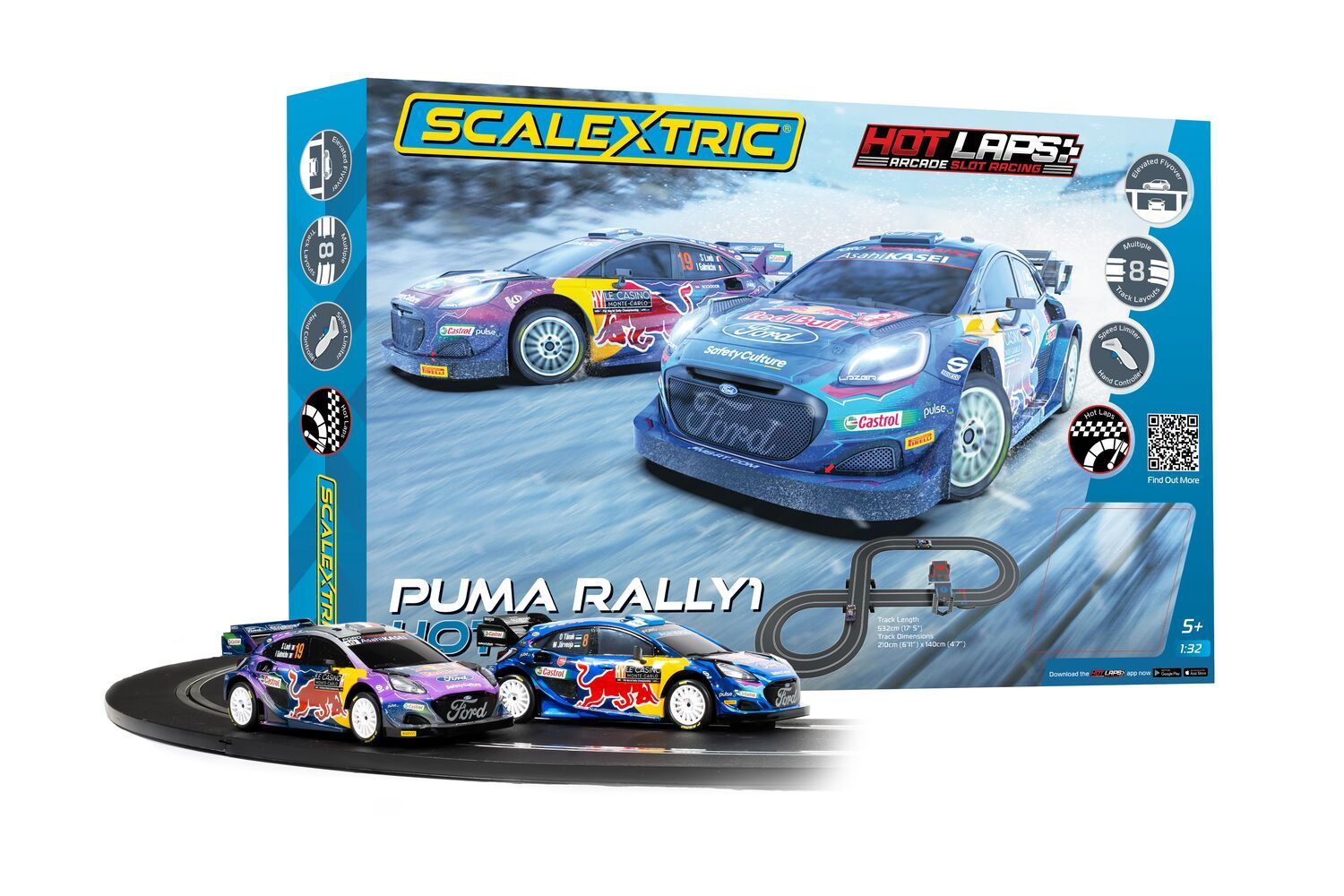 Scalextric C1452M Puma WRC Hot Laps Race Set