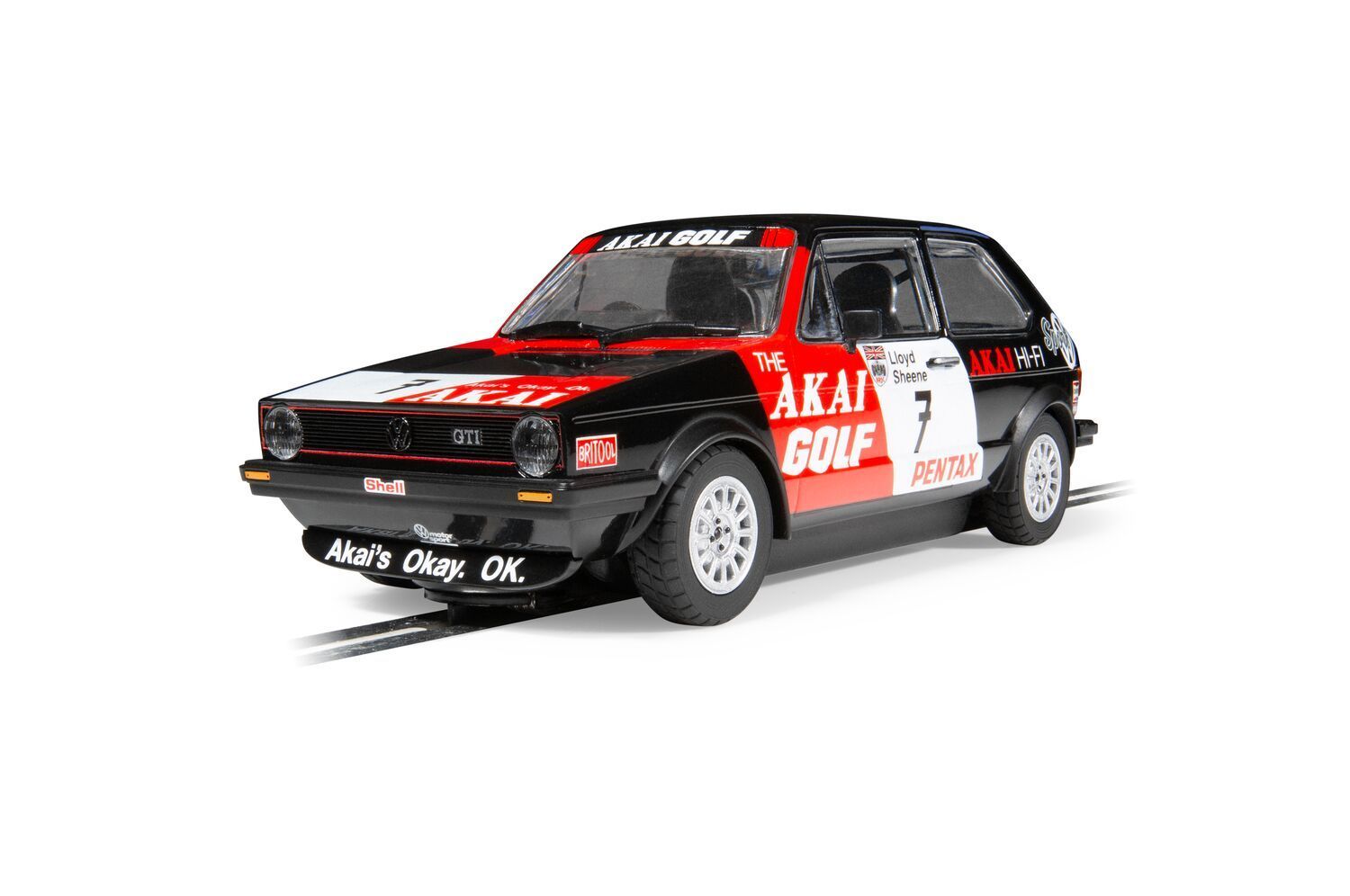 Scalextric C4520 Volkswagen Golf GTI - Richard Lloyd Racing Slot Car