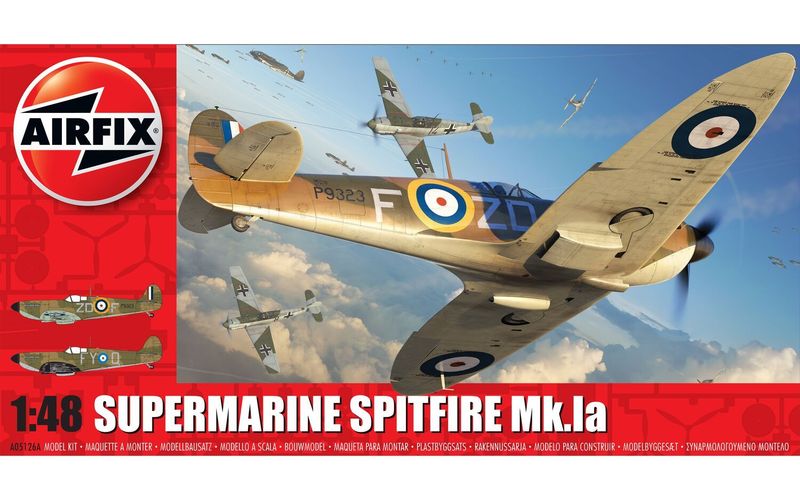 Airfix A05126A Supermarine Spitfire Mk.Ia 1:48 Scale Plastic Model Kit