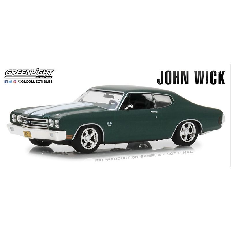 Greenlight 86541 John Wick 2 (2017 Movie) 1970 Chevrolet Chevelle SS396 1:43 Scale Diecast Model