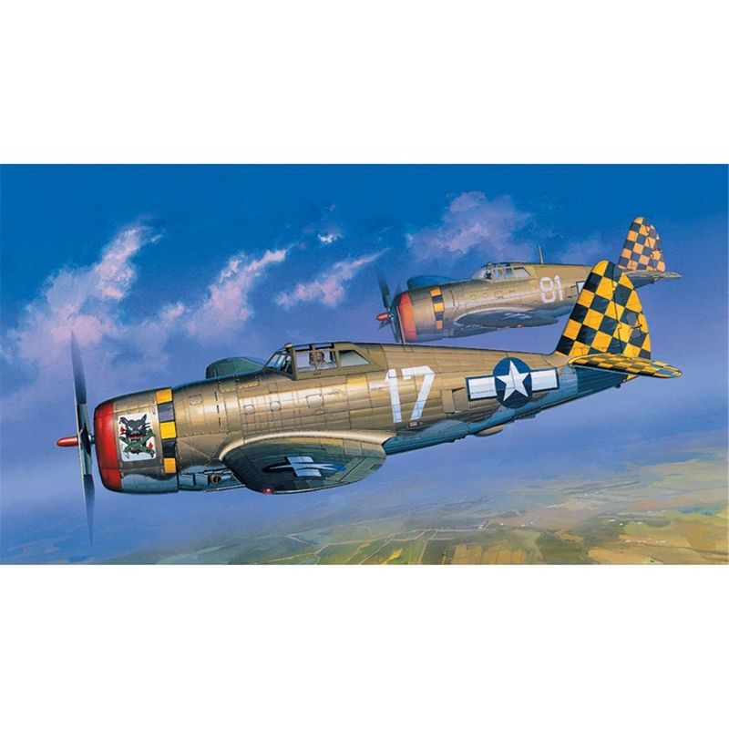 Academy 12492 USAAF P-47D Thunderbolt Razorback Fighter Aircraft 1:72 Scale Plastic Model Kit