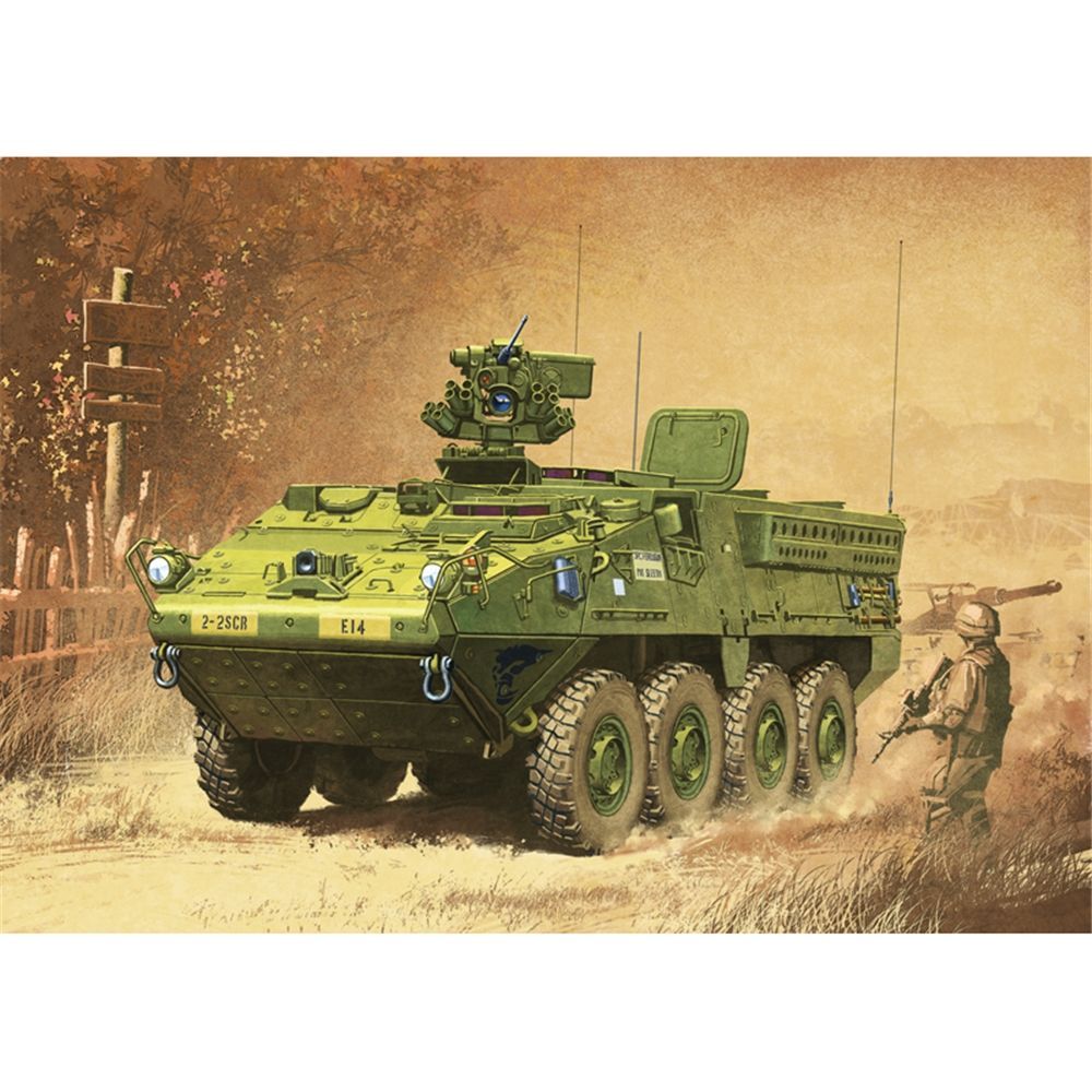 Academy 13411 US Army M1126 Stryker ICV Armoured Personnel Carrier 1:72 Scale Plastic Model Kit