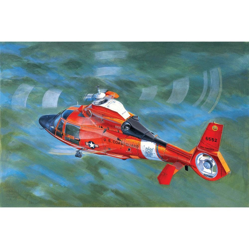 Trumpeter 05107 US Coast Guard HH-65C Dolphin Helicopter 1:35 Scale Plastic Model Kit