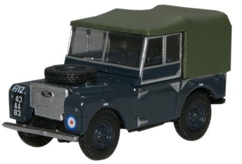 Oxford Diecast Land Rover Series I 80'' Canvas RAF (76LAN180004) 1:76 (OO) Scale Model