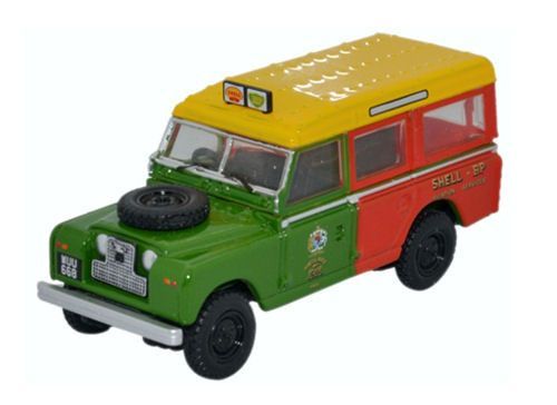 Oxford Diecast Land Rover Series II Station Wagon Shell/BP (76LAN2013) 1:76 (OO) Scale Model