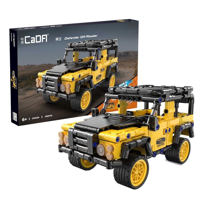 CaDA C52028W Defender Off-Roader Pull back car - 389pcs Plastic Brick Construction Kit