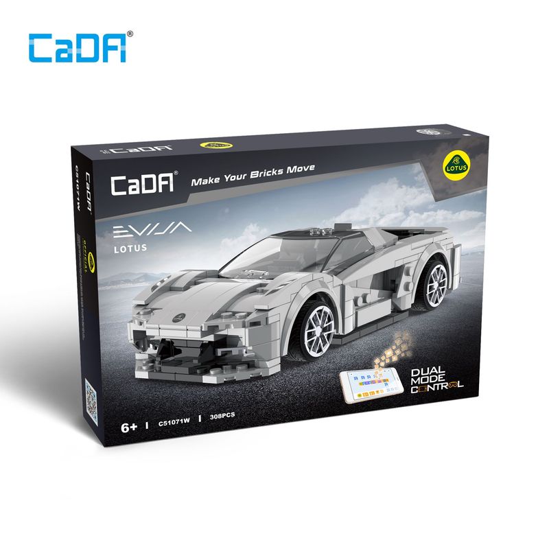 CaDA C51071W 1:18 Scale Lotus racing car - 308pcs Plastic Brick Construction Kit