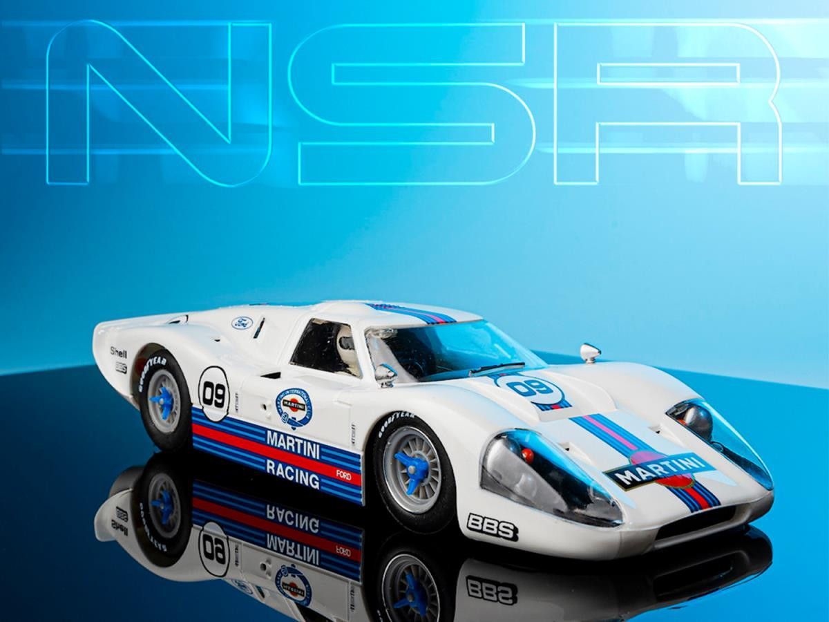 NSR 0409SW Ford GT MkIV No.9 Martini Racing White Slot Car