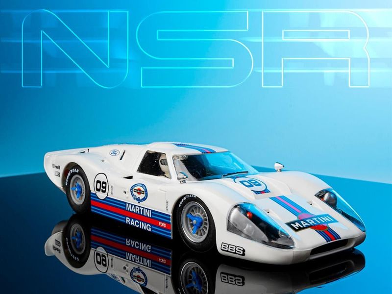 NSR 0409SW Ford GT MkIV No.9 Martini Racing White Slot Car