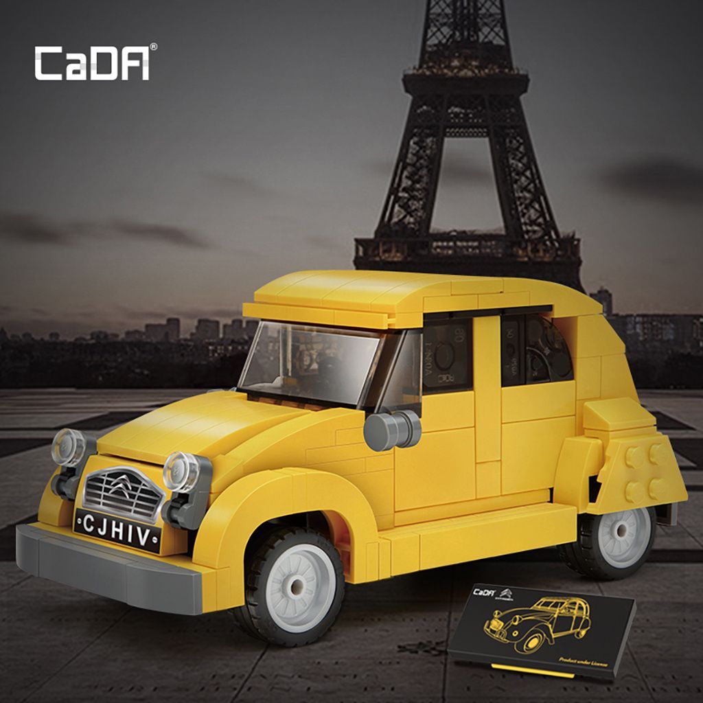 CaDA C55021W 1:24 Citroen 2CV Retro Car - 298pcs Plastic Brick Construction Kit