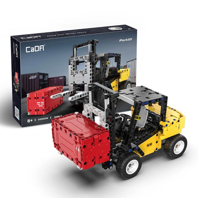 CaDA C65002W Forklift - 388 pcs Plastic Brick Construction Kit