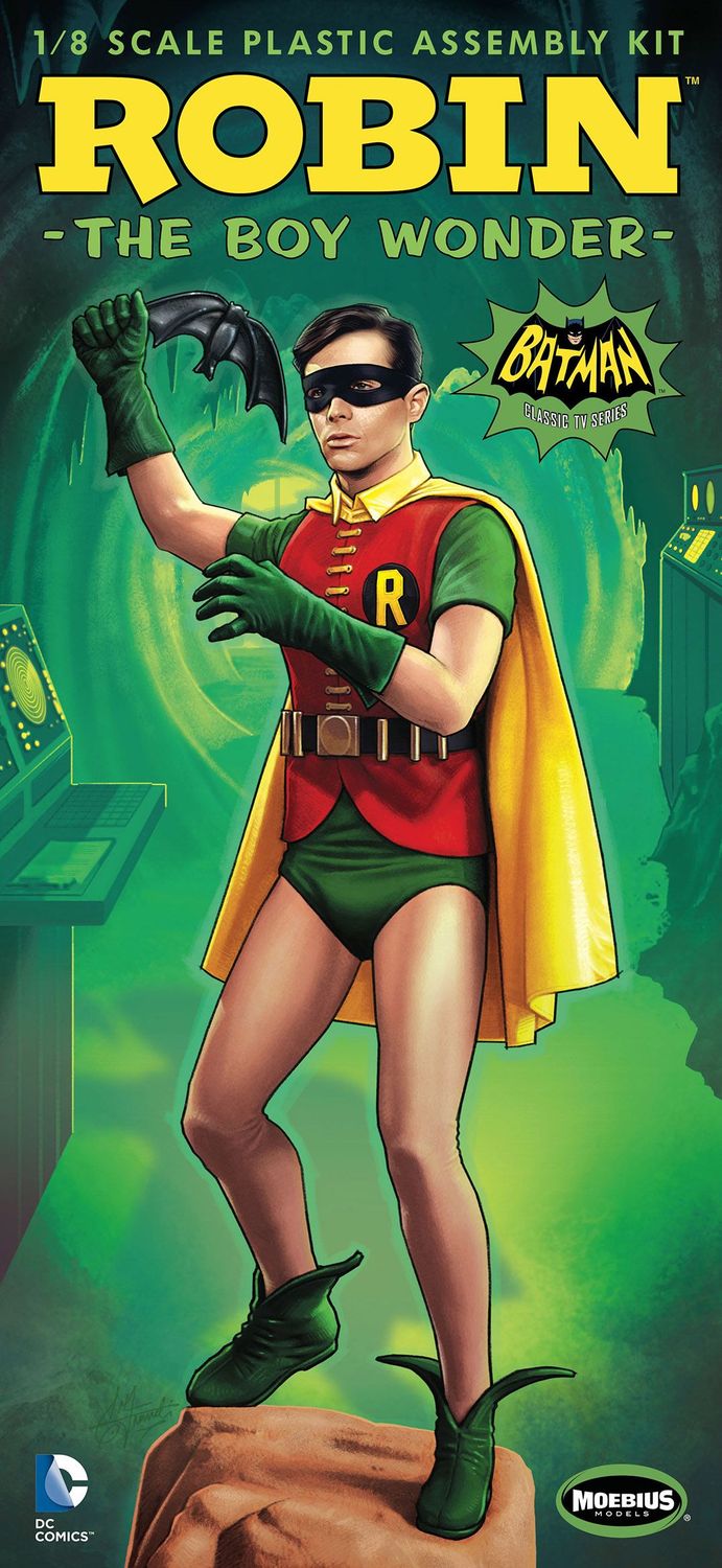 Moebius Models 951 Bobin 1966 Batman TV Series Figure 1:8 Scale Plastic Model Kit