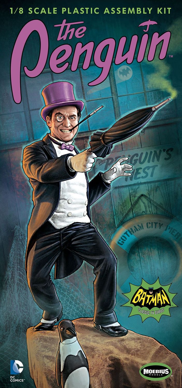 Moebius Models 953 Penguin 1966 Batman TV Series Figure 1:8 Scale Plastic Model Kit