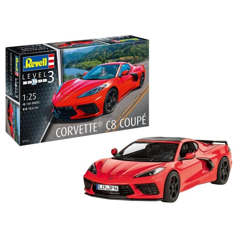 Revell 07714 Corvette C8 Coupé 1:25 Scale Plastic Model Kit