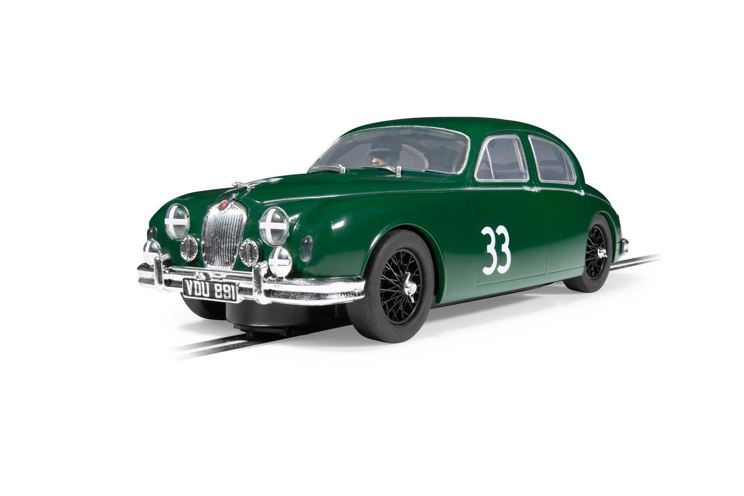 Scalextric C4506 Jaguar MK1 - Mike Hawthorn Slot Car