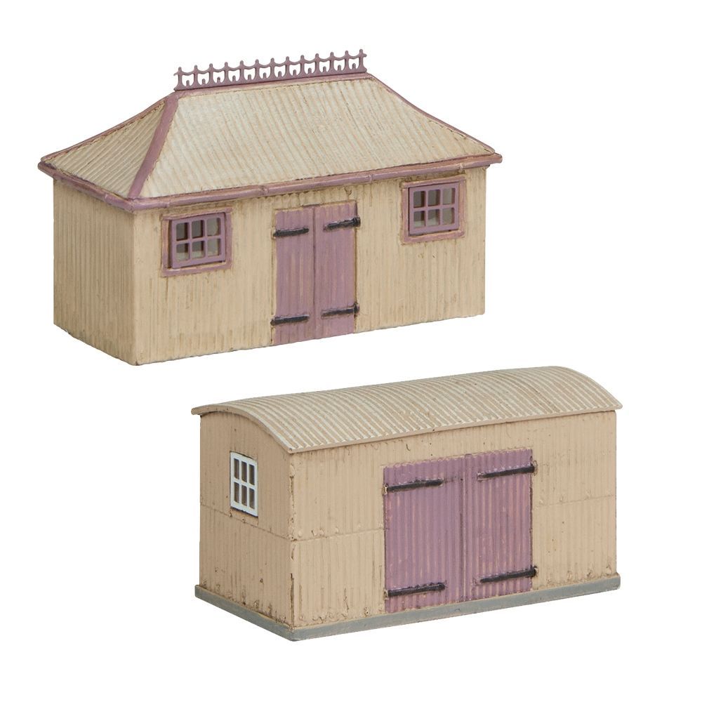 Graham Farish 42-0055S Scenecraft  Pagoda Shed and Store Salmon and Cream N Gauge