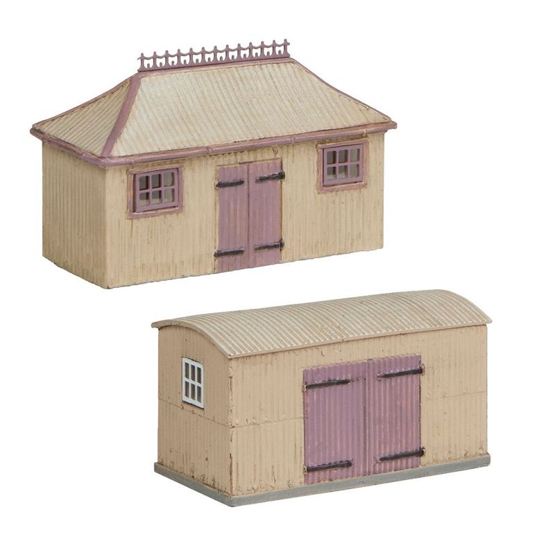 Graham Farish 42-0055S Scenecraft  Pagoda Shed and Store Salmon and Cream N Gauge