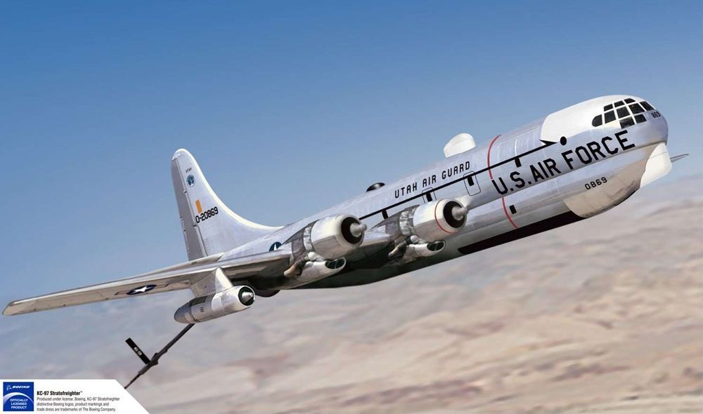 Academy 12640 US Air Force KC-97L Stratofreighter Aerial Refueling Aircraft 1:144 Scale Plastic Model Kit