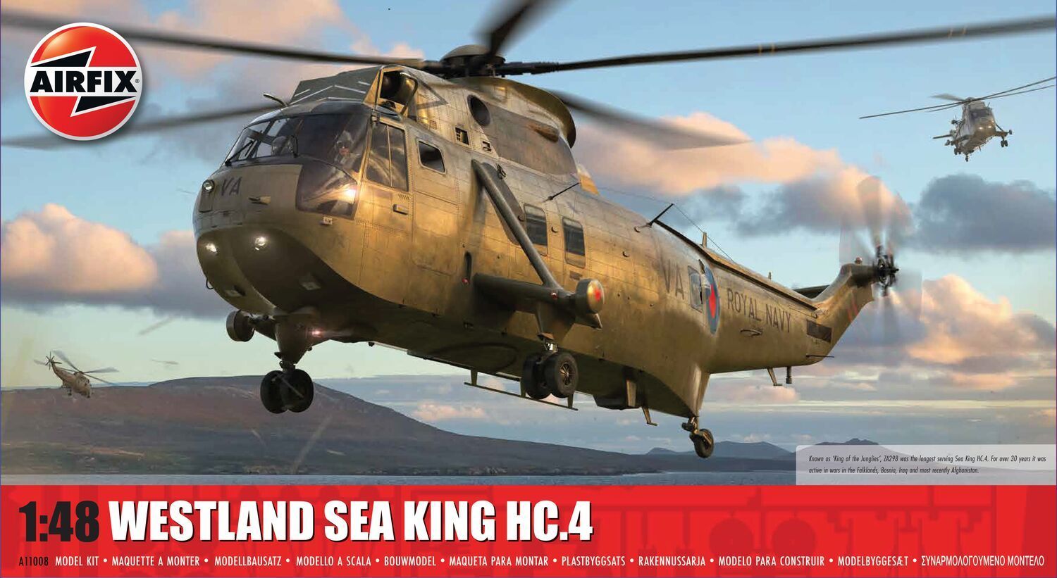 Airfix A11008 Westland Sea King HC.4 1:48 Scale Plastic Model Kit