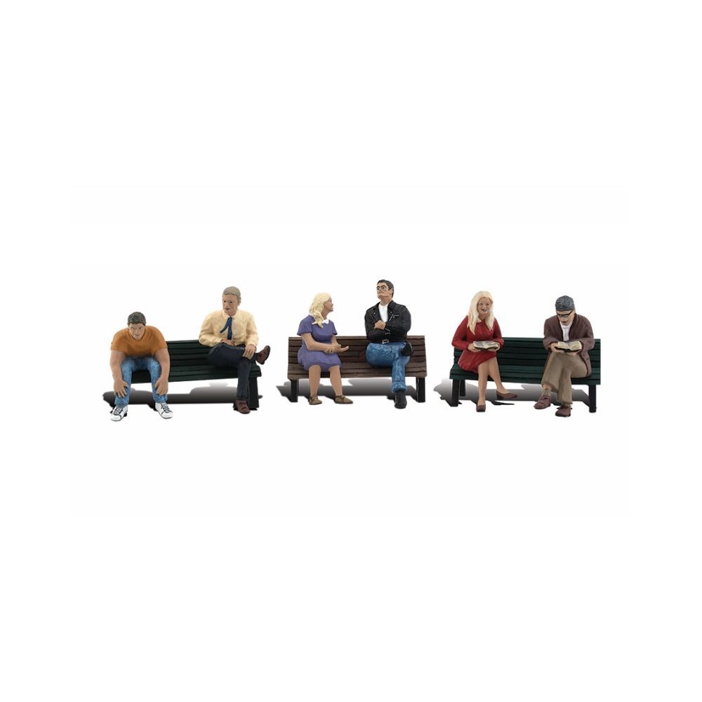 Woodland Scenics A2206 People On Benches  N Scale