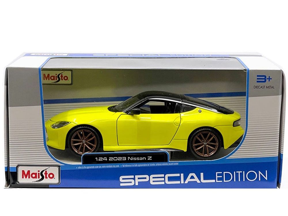 Maisto 32904 2023 Nissan Z Yellow 1:24 Scale Diecast Model