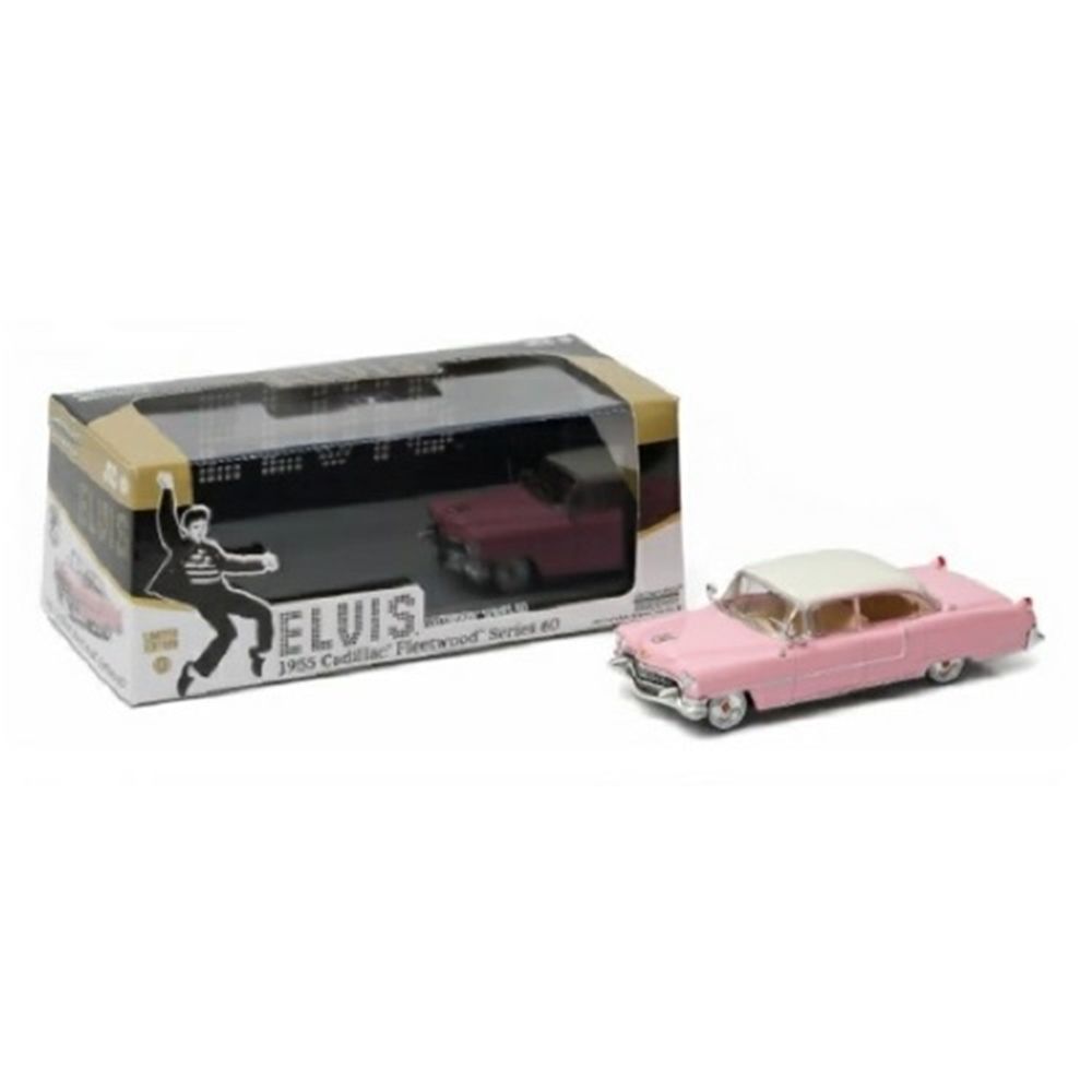Greenlight 86491 Elvis Presley 1955 Pink Cadillac Fleetwood Series 60 1:43 Scale Diecast Model