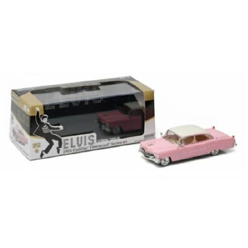 Greenlight 86491 Elvis Presley 1955 Pink Cadillac Fleetwood Series 60 1:43 Scale Diecast Model