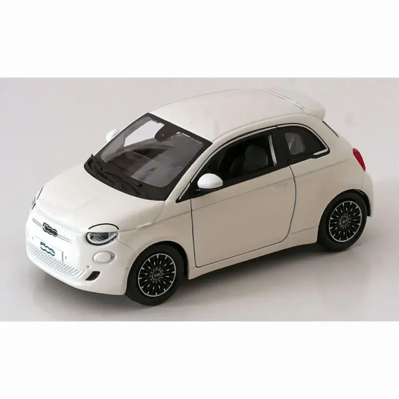 Bburago 18-21110 Fiat 500 E 2023 White 1:24 Scale Diecast Model