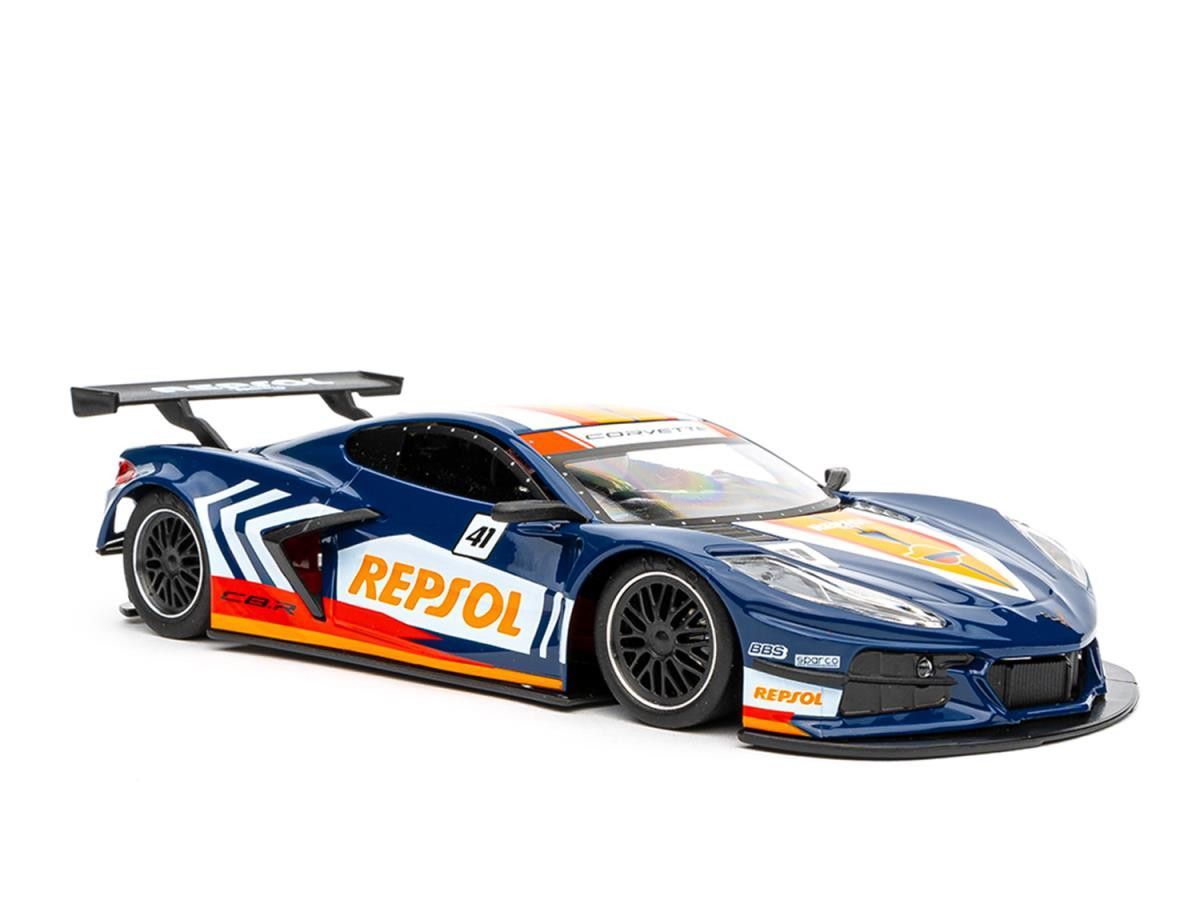 NSR 0441AW Corvette C8R No.41 Repsol Livery Blue AW Slot Car