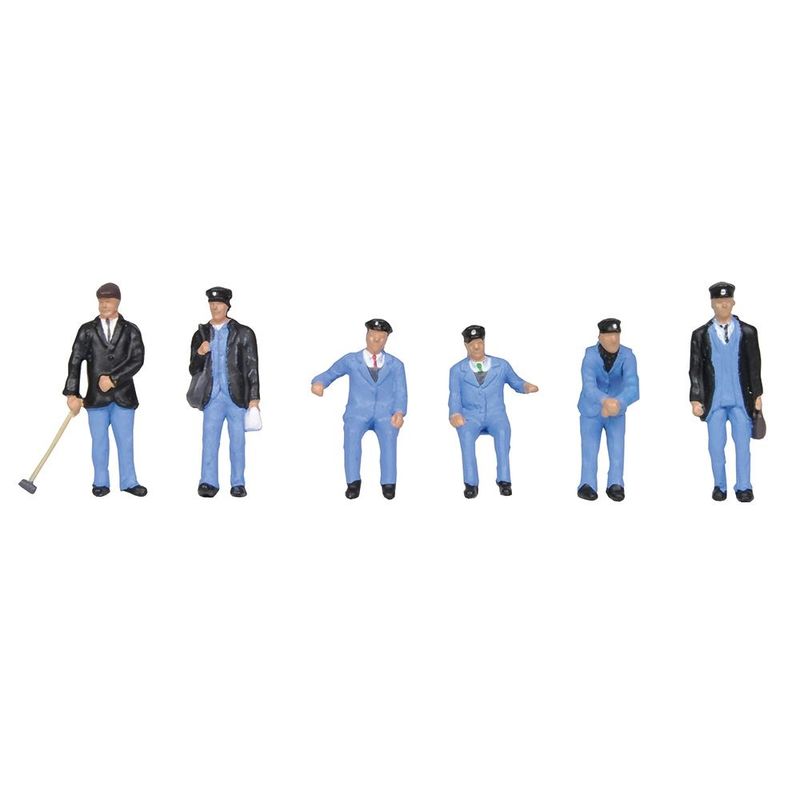 Bachmann 36-407 1950s Train Crew Figures x 6 OO/HO Gauge