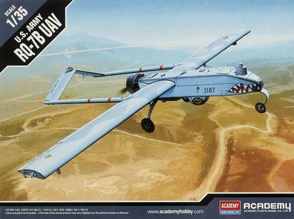 Academy 12117 US Army RQ-7B Shadow UAV Drone 1:35 Scale Plastic Model Kit