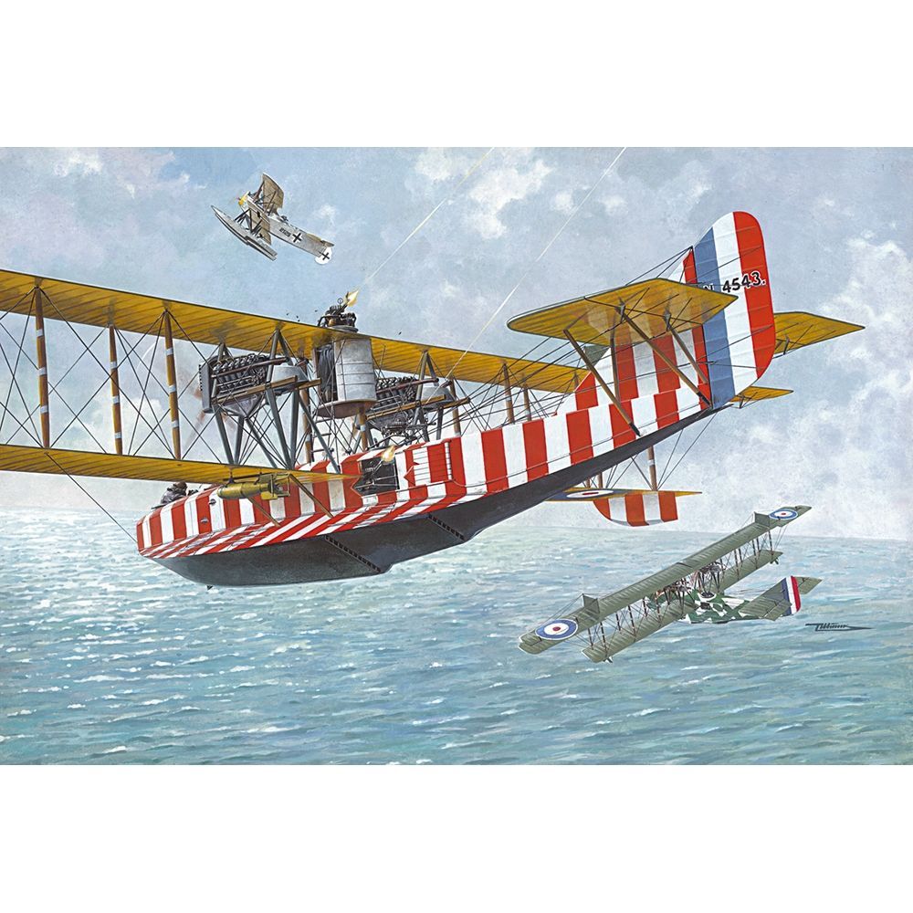 Roden 047 British Royal Air Force Felixstowe F.2A Flying Boat Aircraft 1:72 Scale Plastic Model Kit