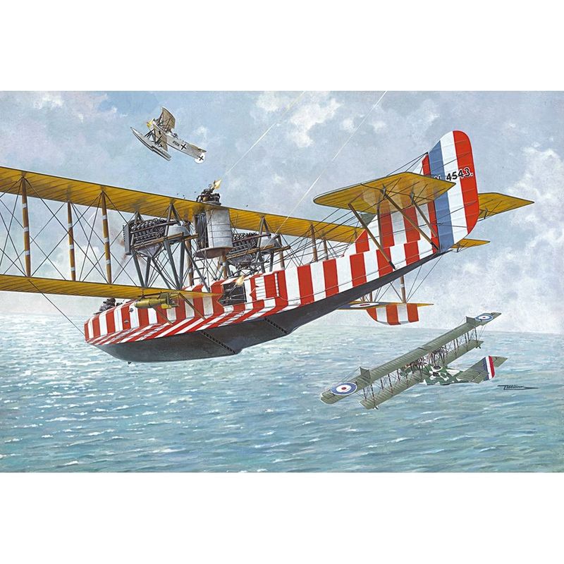 Roden 047 British Royal Air Force Felixstowe F.2A Flying Boat Aircraft 1:72 Scale Plastic Model Kit