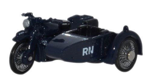 Oxford Diecast BSA Motorcycle And Sidecar Royal Navy (76BSA007) 1:76 (OO) Scale Model
