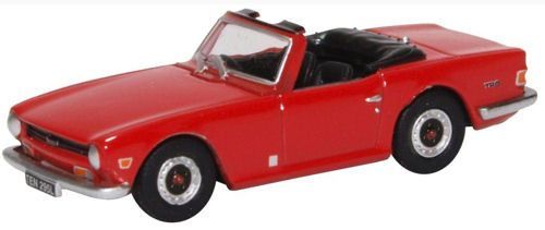 Oxford Diecast Triumph TR6 Signal Red (76TR6002) 1:76 (OO) Scale Model