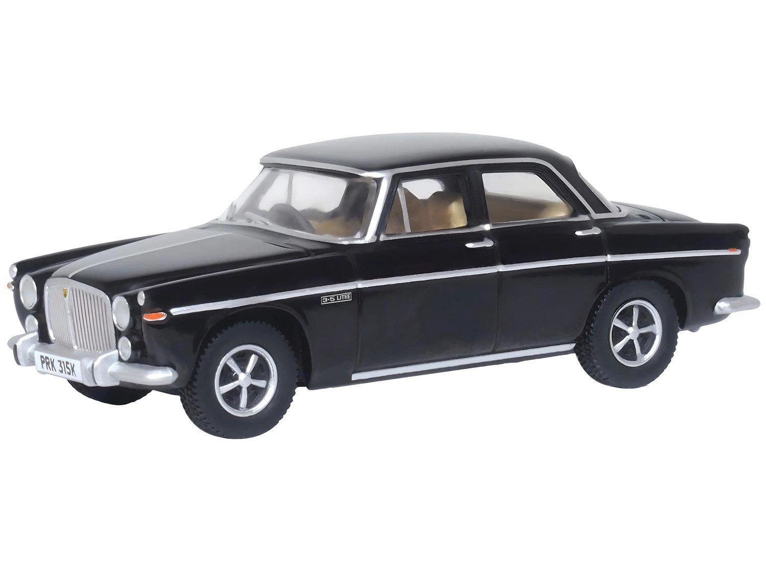 Oxford Diecast Rover P5B Black Wilson/Thatcher (76RP5002) 1:76 (OO) Scale Model