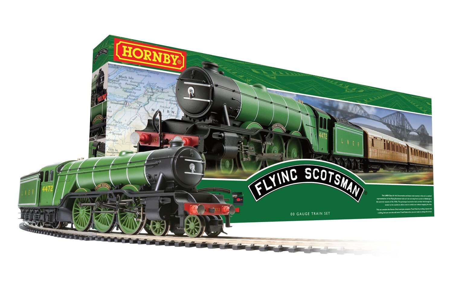 Hornby R1255M Flying Scotsman Train Set OO Gauge