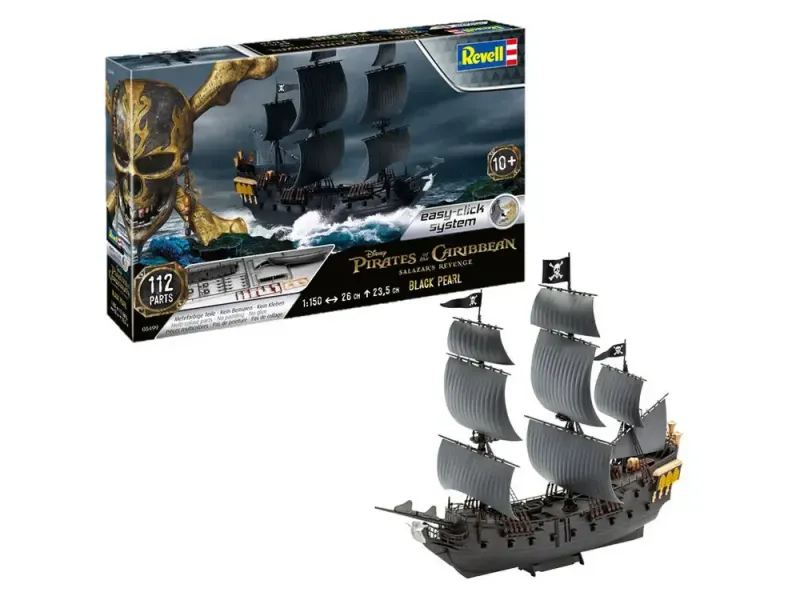 Revell 05499 Pirates of the Caribbean Black Pearl Easy Click System 1:150 Scale Plastic Model Kit