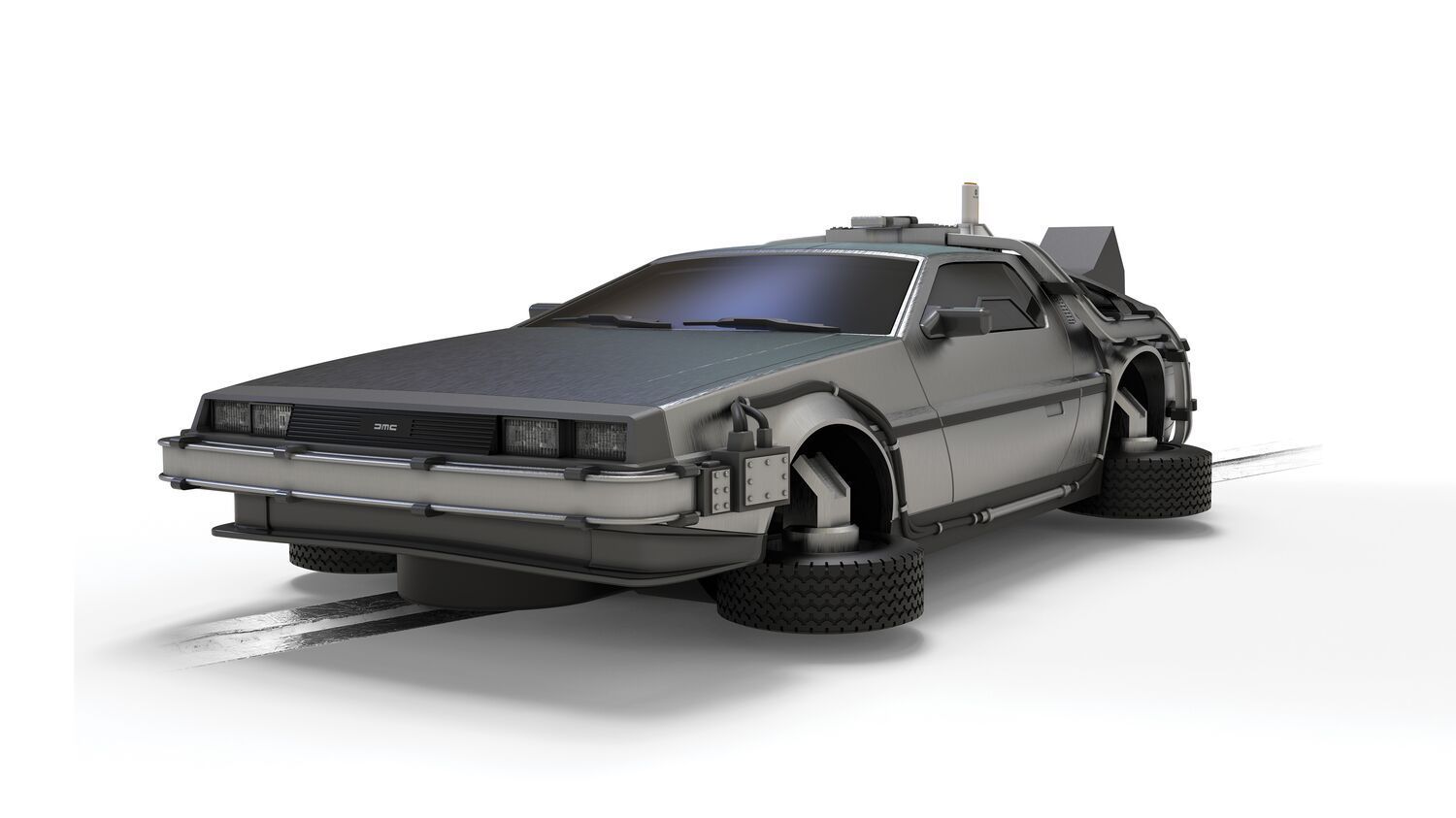 Scalextric C4541 Flying Time Machine - Back To The Future 2 Slot Car