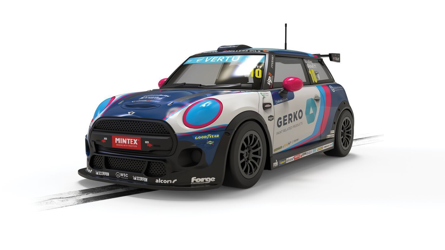 Scalextric C4410 Mini Cooper - Bradley Gravett 2024 Slot Car
