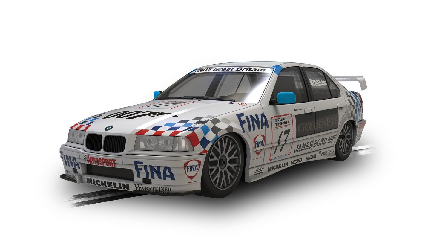 Scalextric C4574 BMW 320i - BTCC 1995 - David Brabham Slot Car