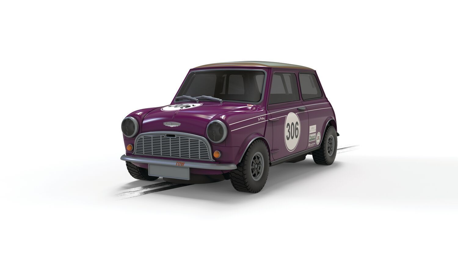 Scalextric C4545 Austin Mini Cooper S - Jo Polley Slot Car